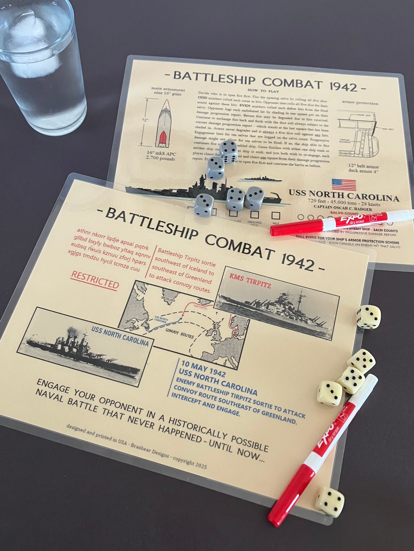 BATTLESHIP COMBAT 1942 board game