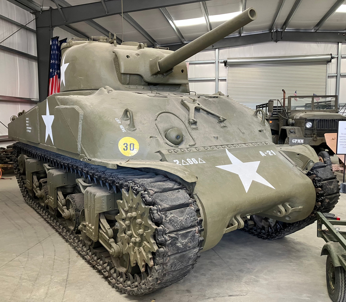 75mm M3 cannon Sherman M4 tank