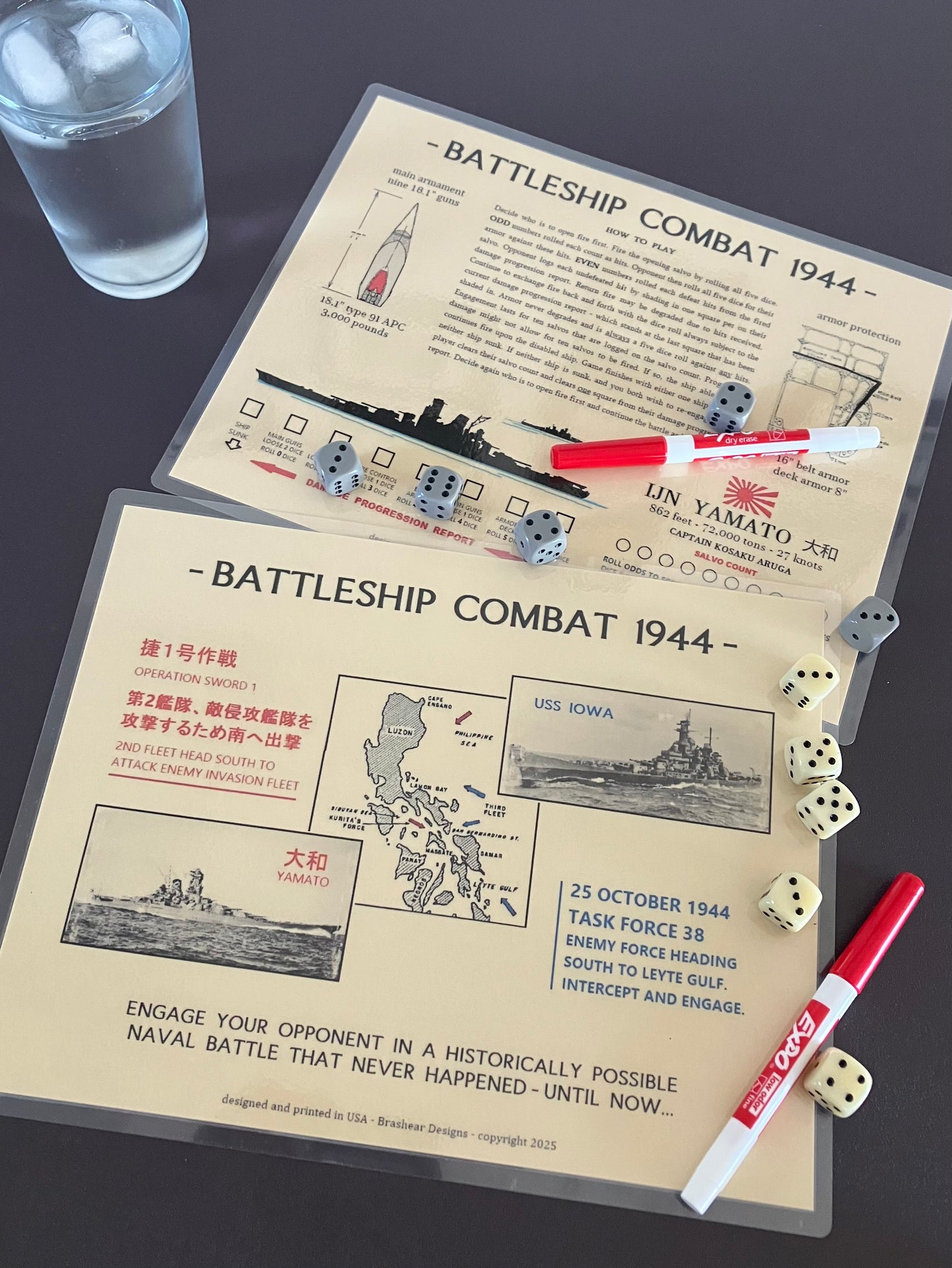 BATTLESHIP COMBAT 1944 board game